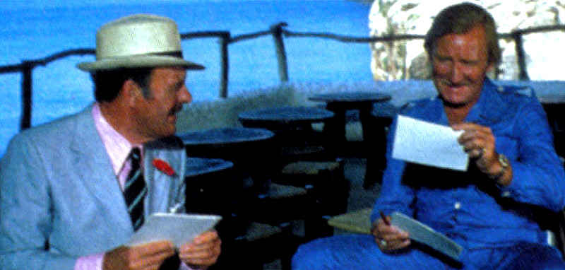 Terry with Leslie Phillips